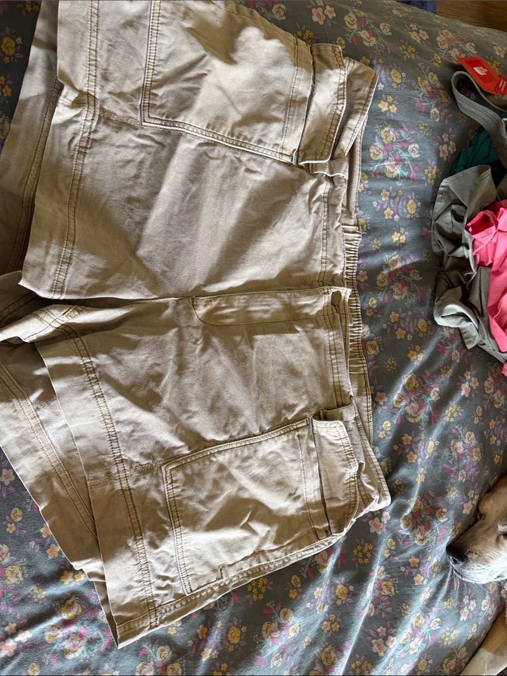 Old Navy Tan Cargo Shorts with Patch Pockets